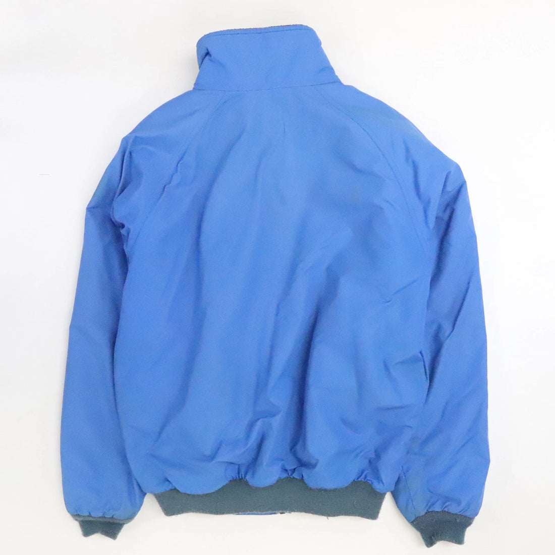 Vintage L.L. Bean Warm Up Fleece Lined Bomber Jacket Size Medium Tall Blue