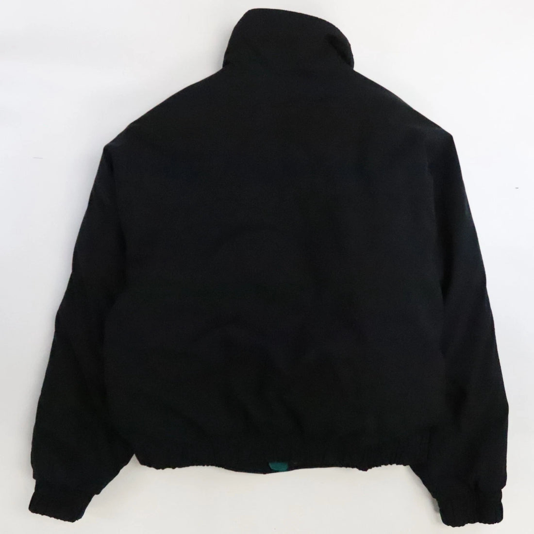 Vintage Eddie Bauer Puffer Bomber Jacket Size XL Black Insulated