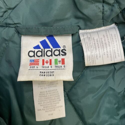 Vintage Adidas Puffer Jacket Size Large Insulated