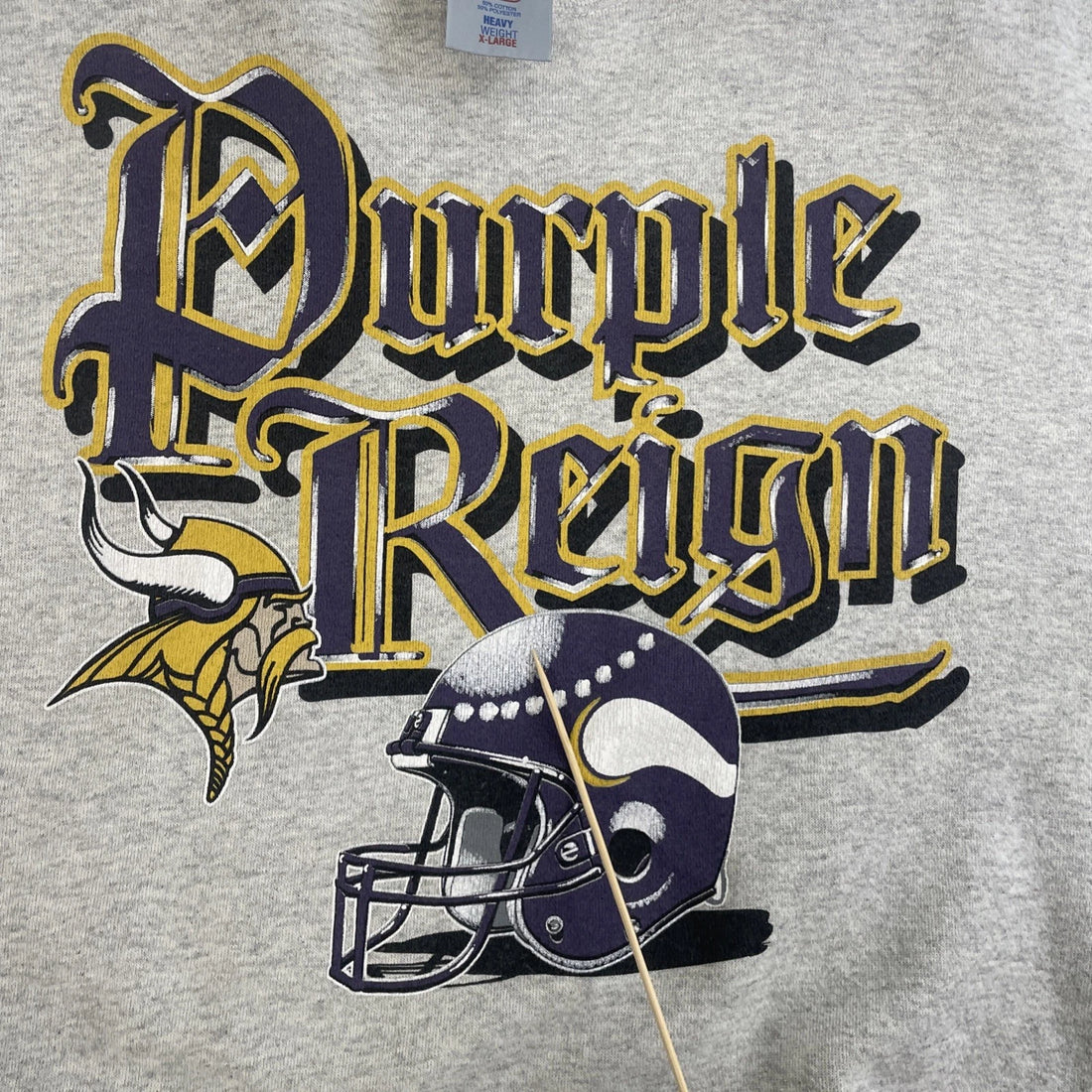 Vintage Minnesota Vikings Purple Reign Sweatshirt Crewneck Size XL NFL