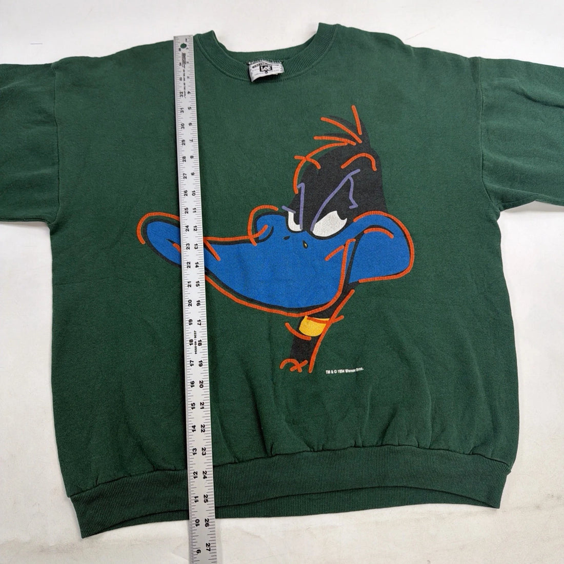Vintage Daffy Duck Crewneck Sweatshirt Size XL Double Sided 90s