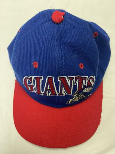 Vintage New York Giants Two Tone Arch Starter Snapback Hat OSFA 90s NFL
