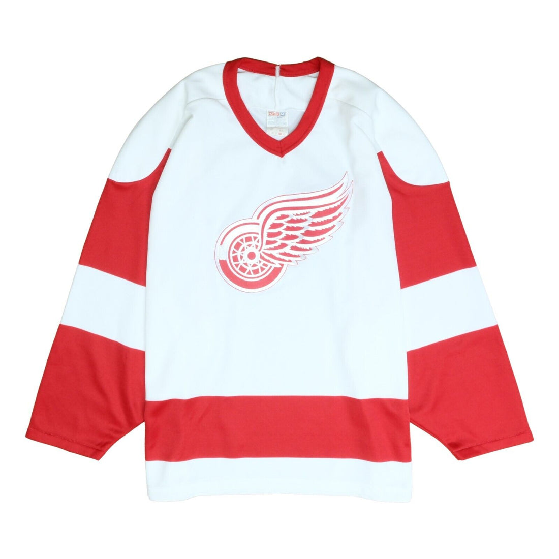 Vintage Detroit Red Wings CCM Hockey Jersey Size Large White 90s NHL