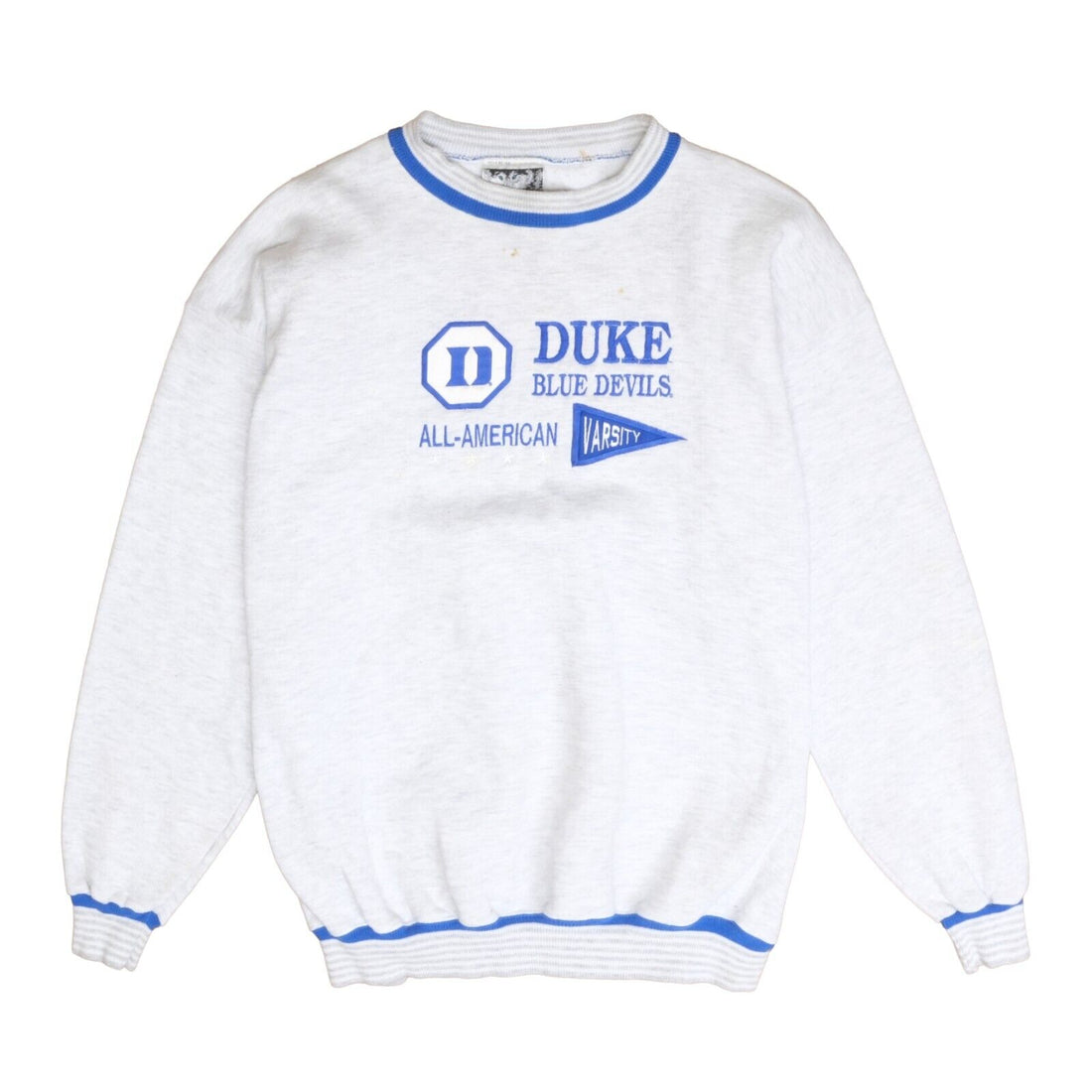 Vintage Duke Blue Devils All American Sweatshirt Crewneck XL Gray 90s –  Throwback Vault