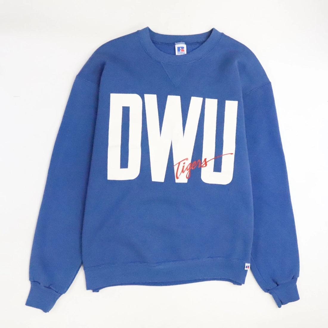 Vintage DWU Tigers Russell Athletic Sweatshirt Size Large 90s NCAA