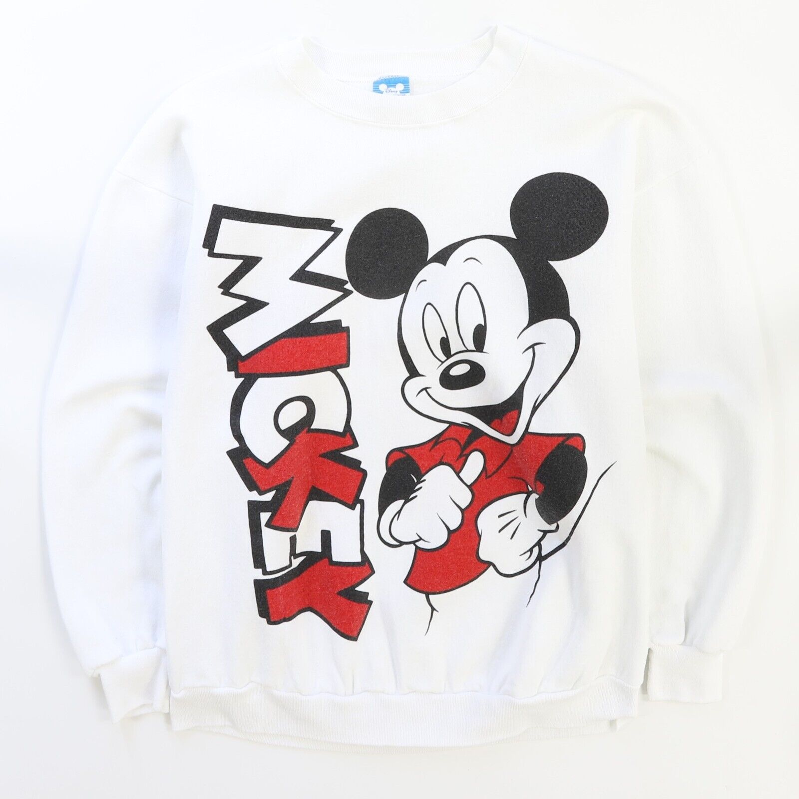 Vintage Mickey Mouse Disney Double Sided Crewneck Sweatshirt Size XL 8 Throwback Vault