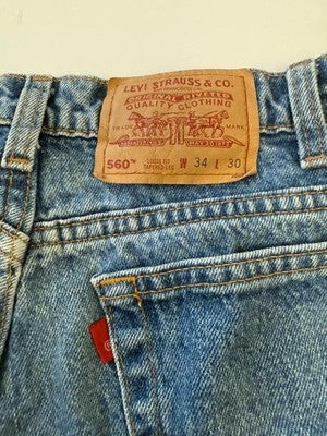 Vintage Levi's 560 Denim Jeans Pants Size 34 X 30