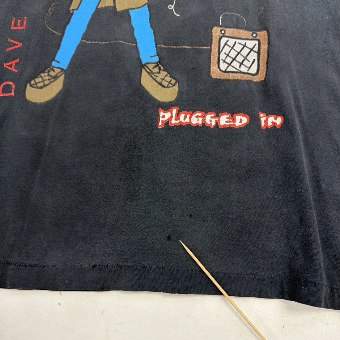 Vintage Dave Edmunds Plugged In T-Shirt Size XL 90s