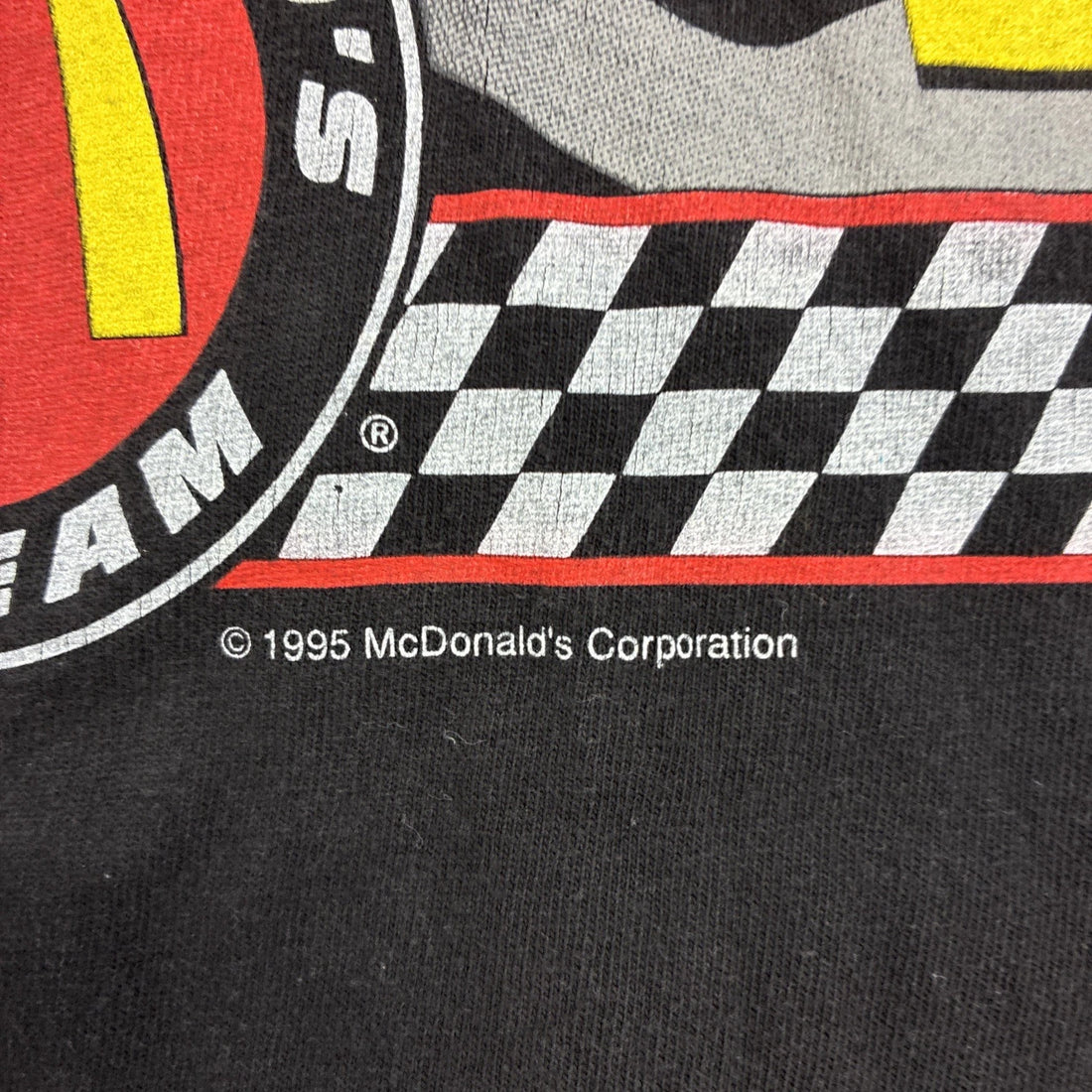Vintage Bill Elliott McDonald's Racing T-Shirt Size XL 1995 90s NASCAR