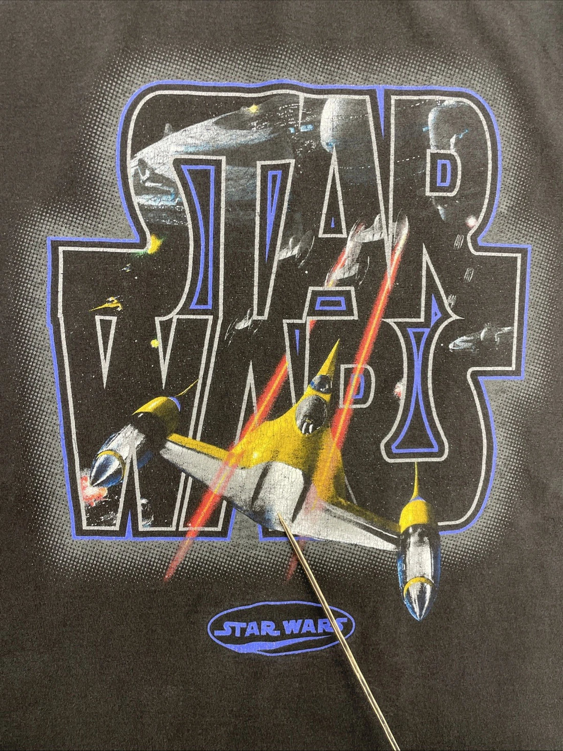 Vintage Star Wars Spell Out T-Shirt Size Large