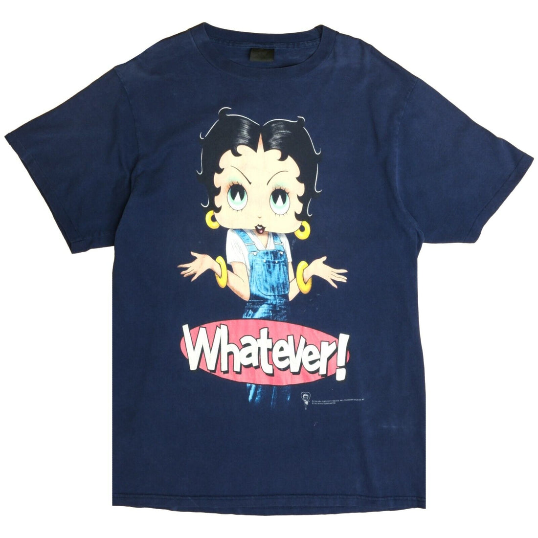 Vintage Betty Boop Whatever T-Shirt Size XL Cartoon 1998 90s