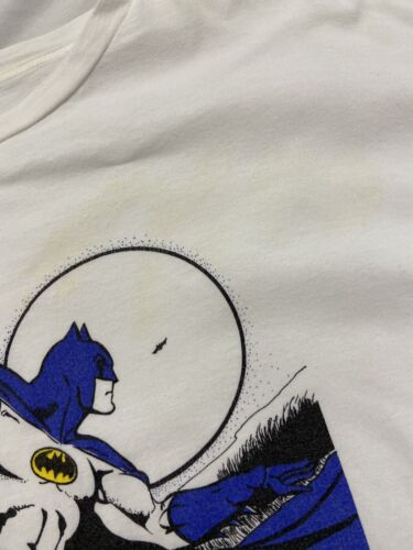 Vintage Batman DC Comics T-Shirt Size Large White 90s