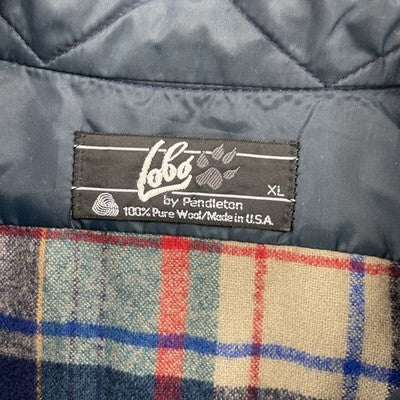Vintage Pendleton Lobo Wool Button Up Shirt Size XL Plaid