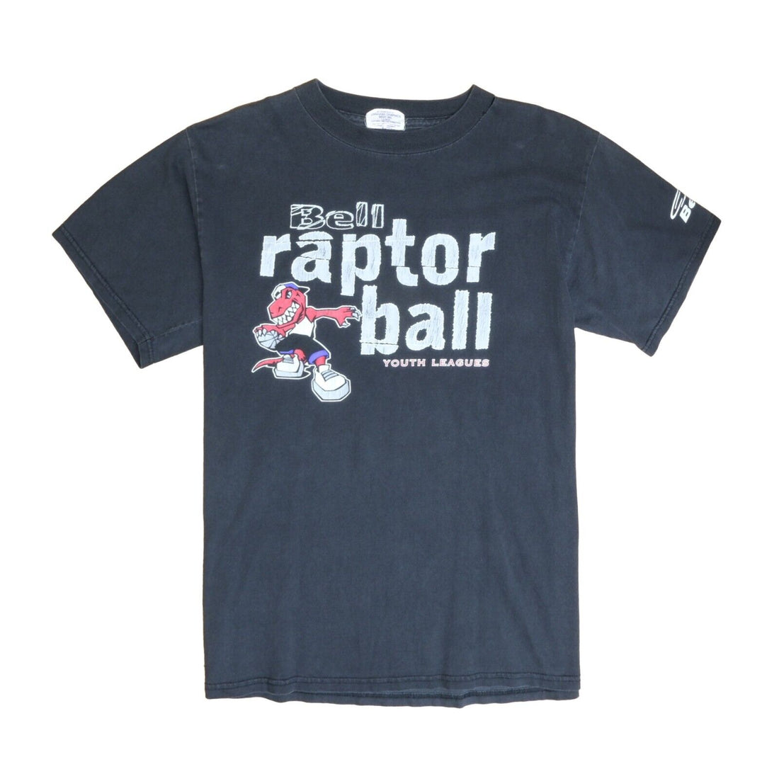 Vintage Toronto Raptors Bell Youth League T-Shirt Size Medium NBA