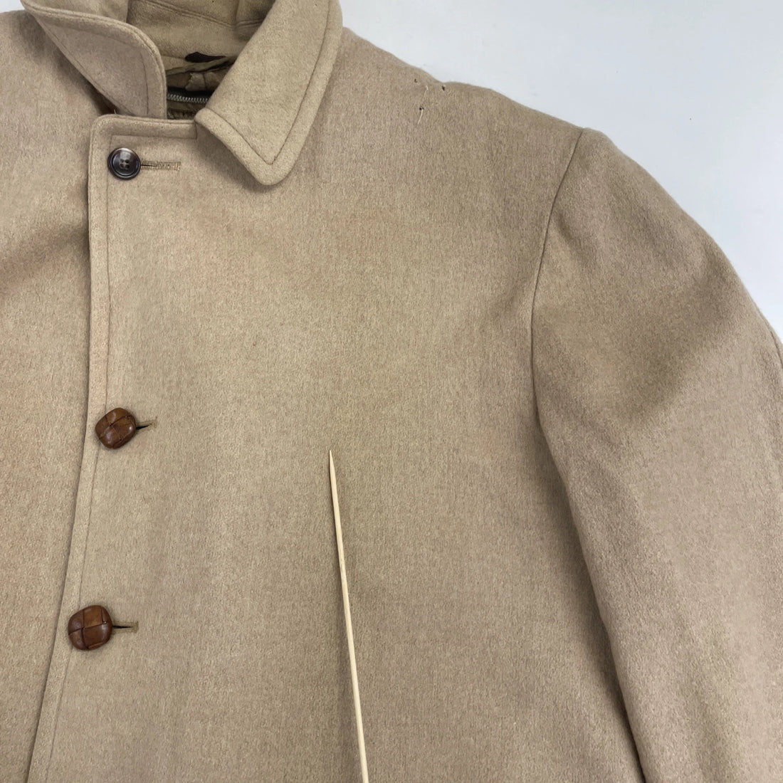 Vintage Wool Coat Jacket Size XL Brown