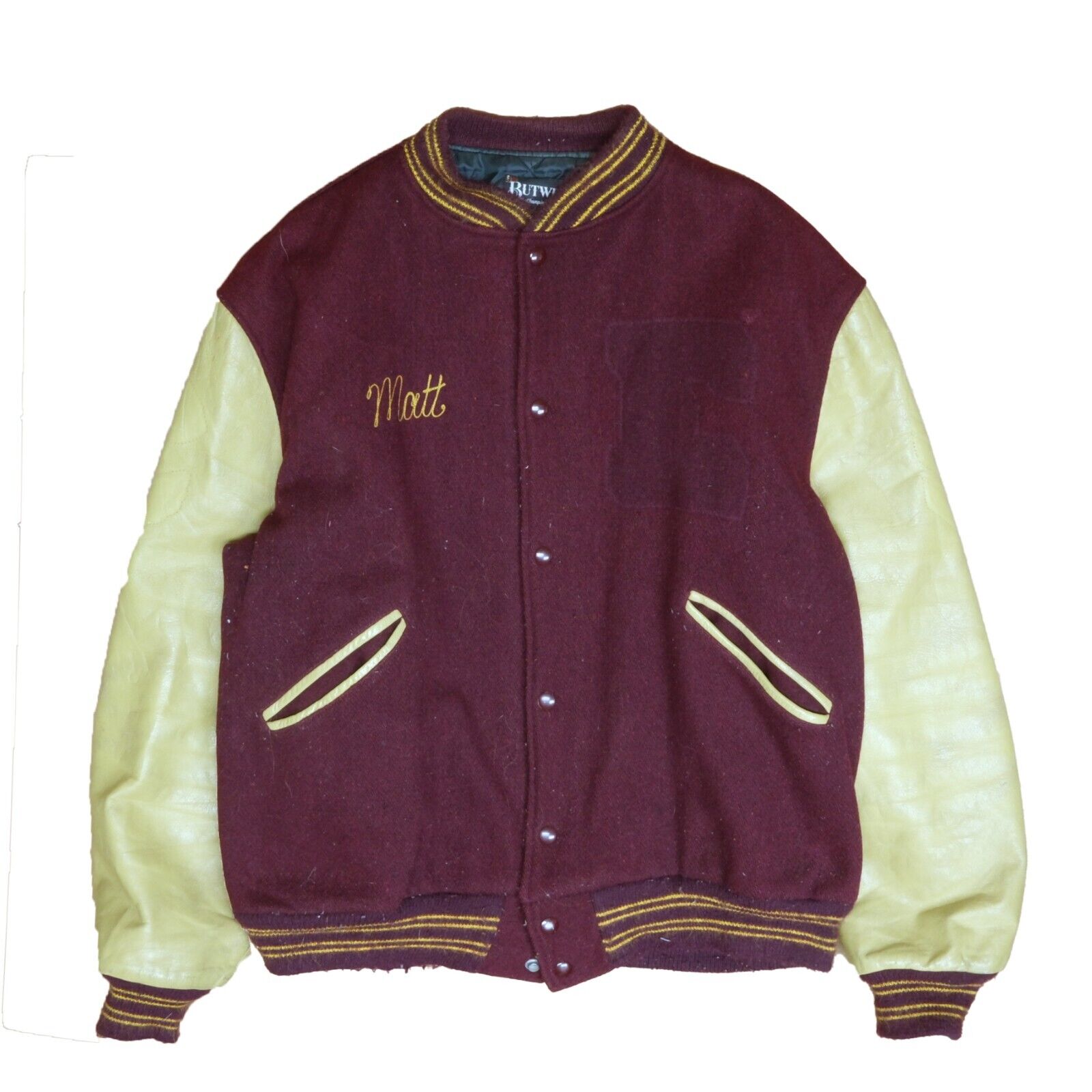 Varsity hot sale jacket 80s