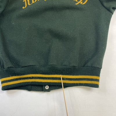 Vintage King Philip Cheerleader Captain Wool Varsity Jacket 40 Green