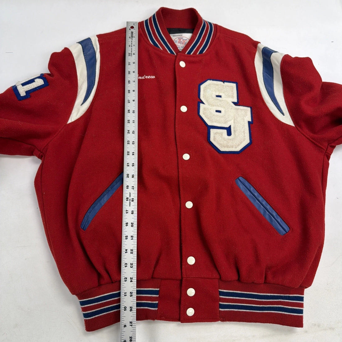 Swain Cavaliers Wool Varsity Letterman Jacket Large