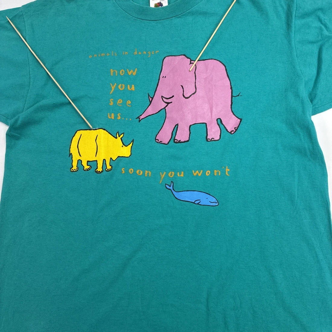 Vintage The Body Shop Extinction Is Forever T-Shirt XL Nature 90s