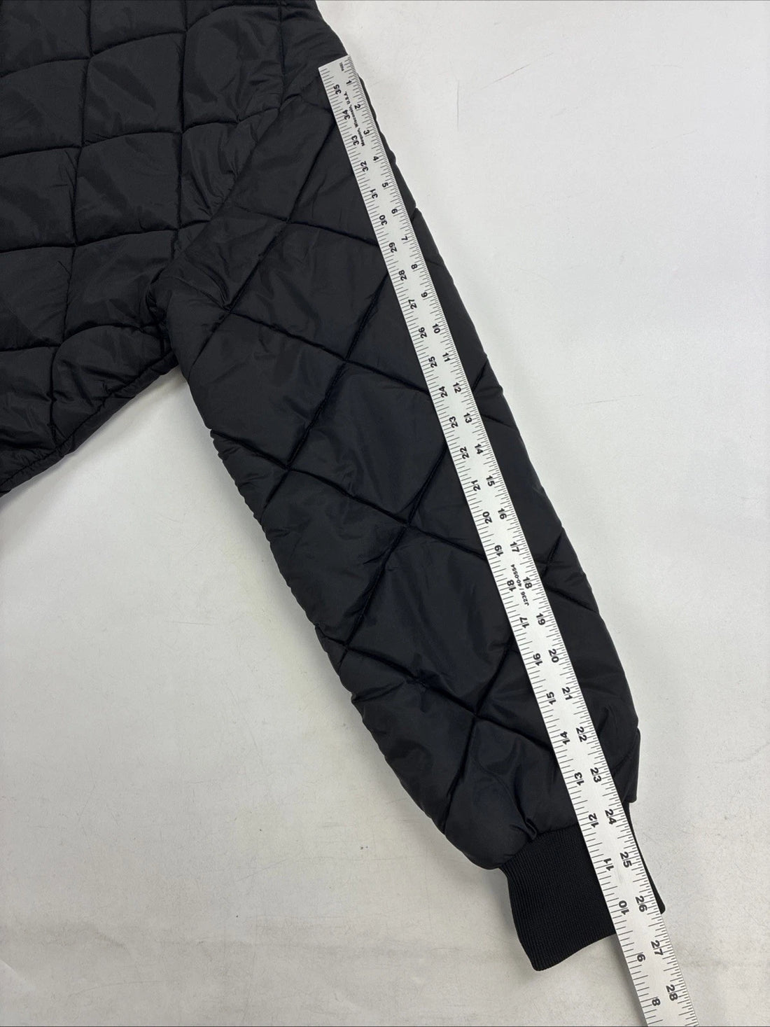 Dickies Quilted Bomber Work Jacket Size Medium Black
