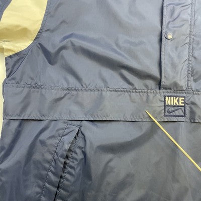 Vintage Nike Anorak Pullover Windbreaker Light Jacket Size Large Blue
