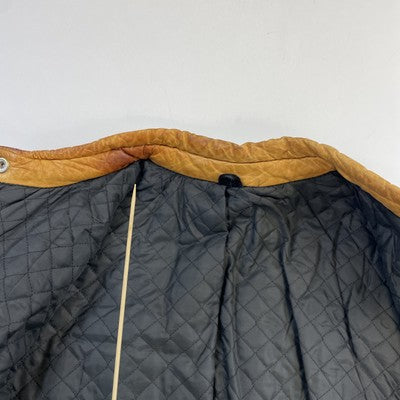 Vintage Honda Leather Cafe Racer Motorcycle Riding Jacket Size 40 Hondaline