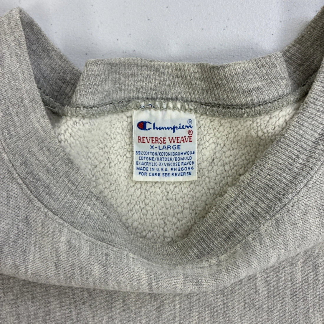 Vintage Champion Reverse Weave Crewneck Sweatshirt Size XL Gray 90s