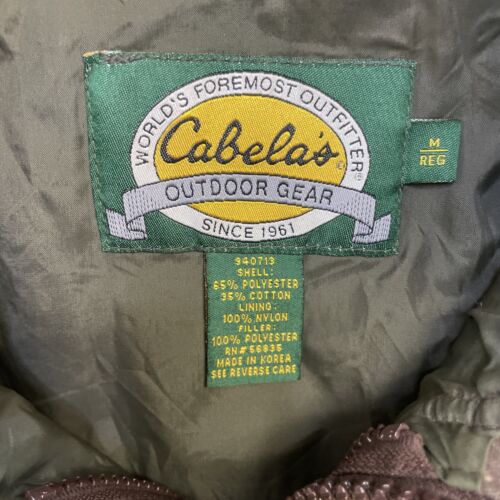Vintage Cabela's Duck Camo Coat Jacket Size Medium Camoflauge