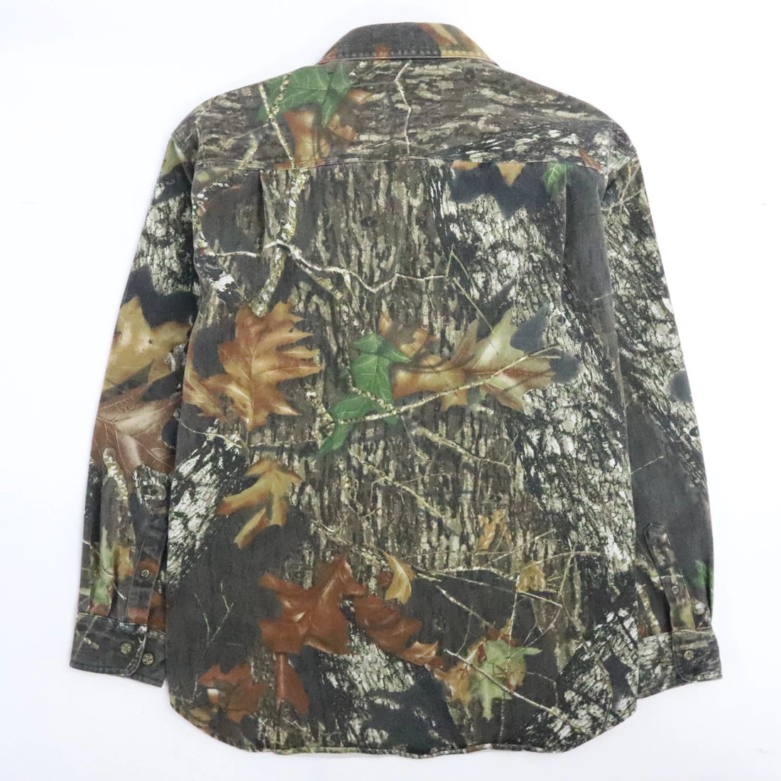 Mossy Oak Break Up Camo Button Up Shirt Size Large