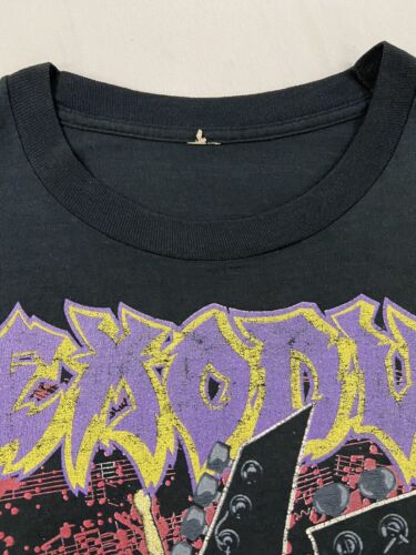 Vintage Exodus Impact Is Imminent Tour T-Shirt Small Metal Band Tee 1990 90s