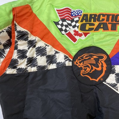 Vintage Team Arctic Cat Snowmobile Racing Jacket Size Large