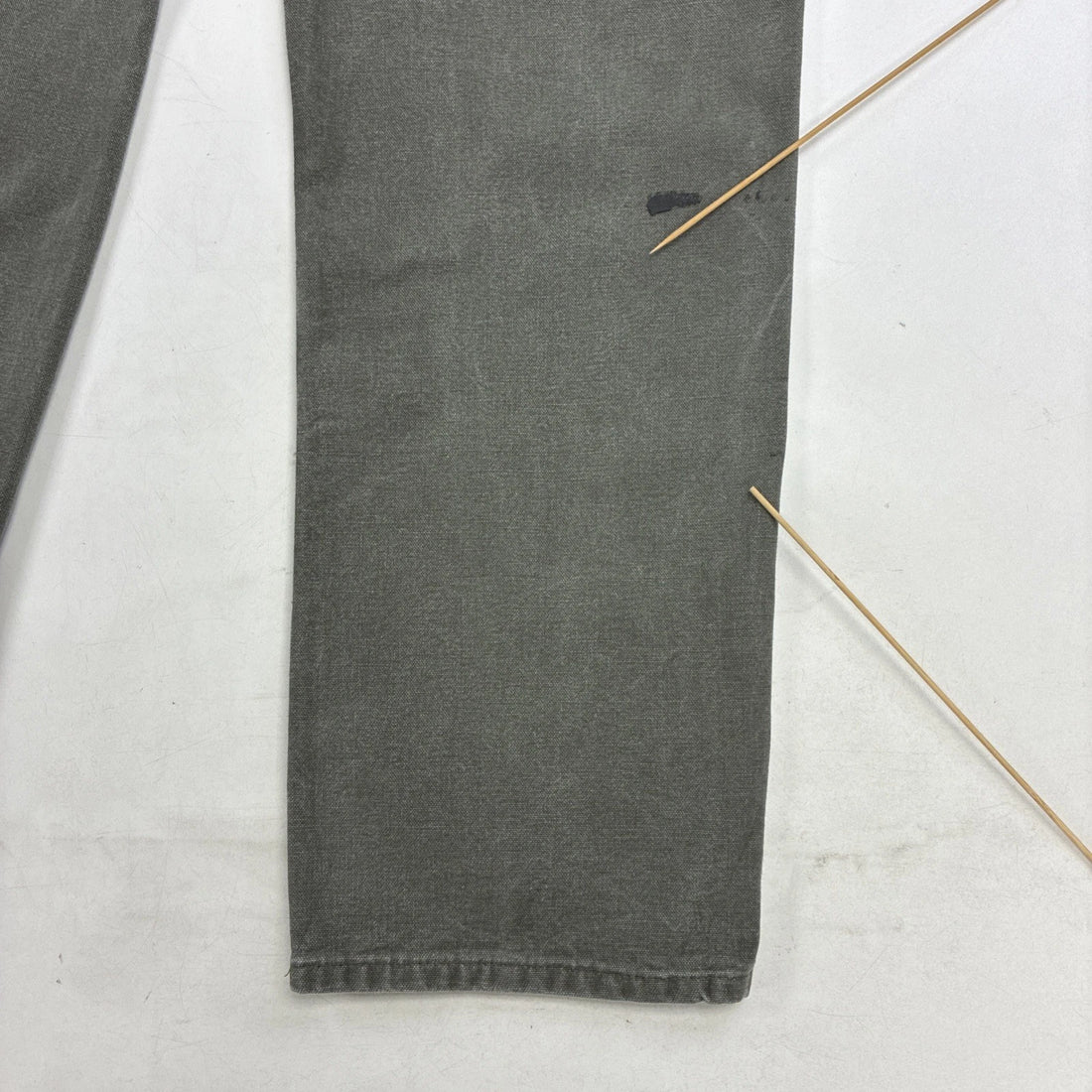 Carhartt Canvas Carpenter Work Pants Size 33 X 34 Green