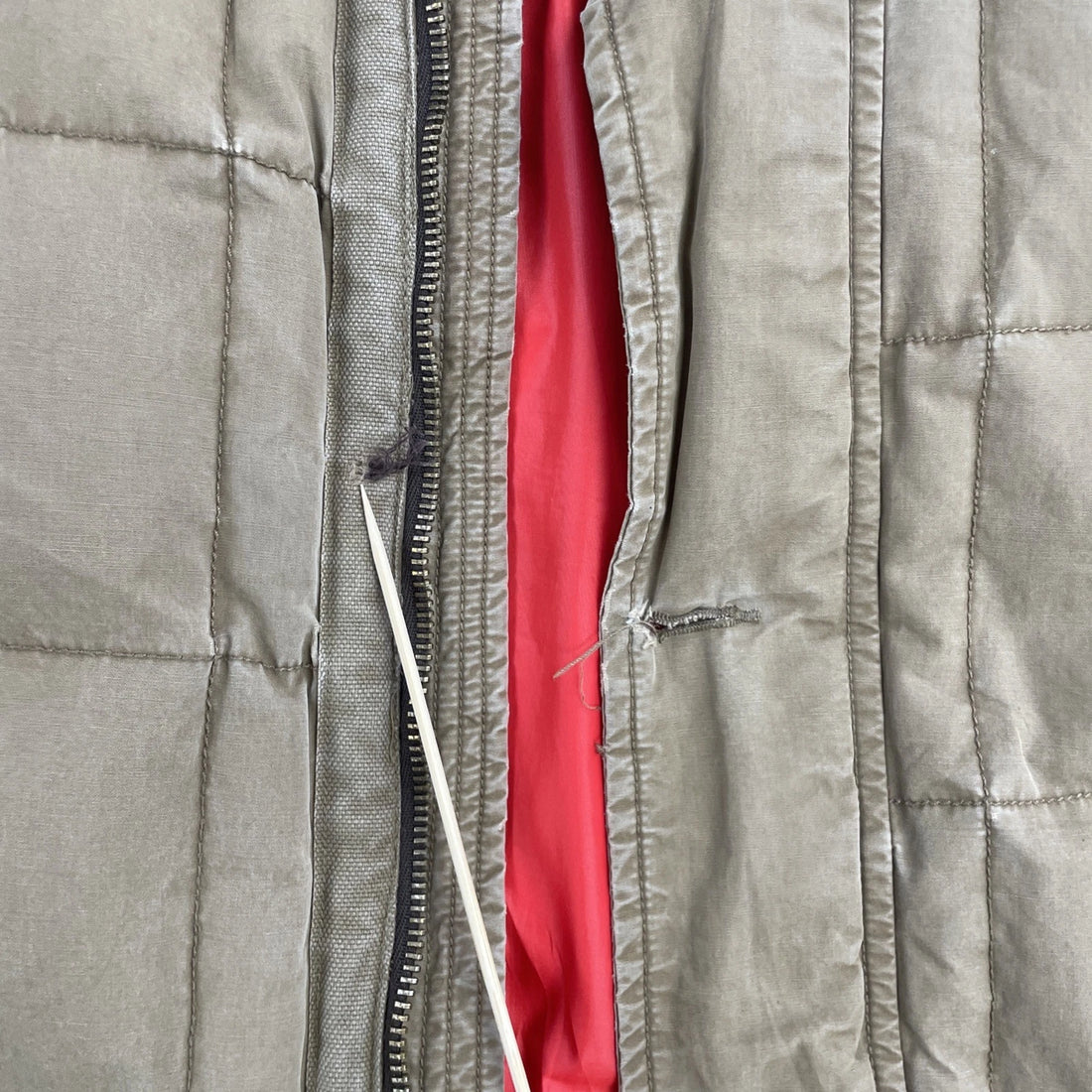 Vintage Eddie Bauer Quilted Down Parka Coat Jacket Size Large Brown