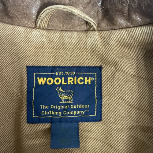 Woolrich Wool Coat Jacket Size Large Green