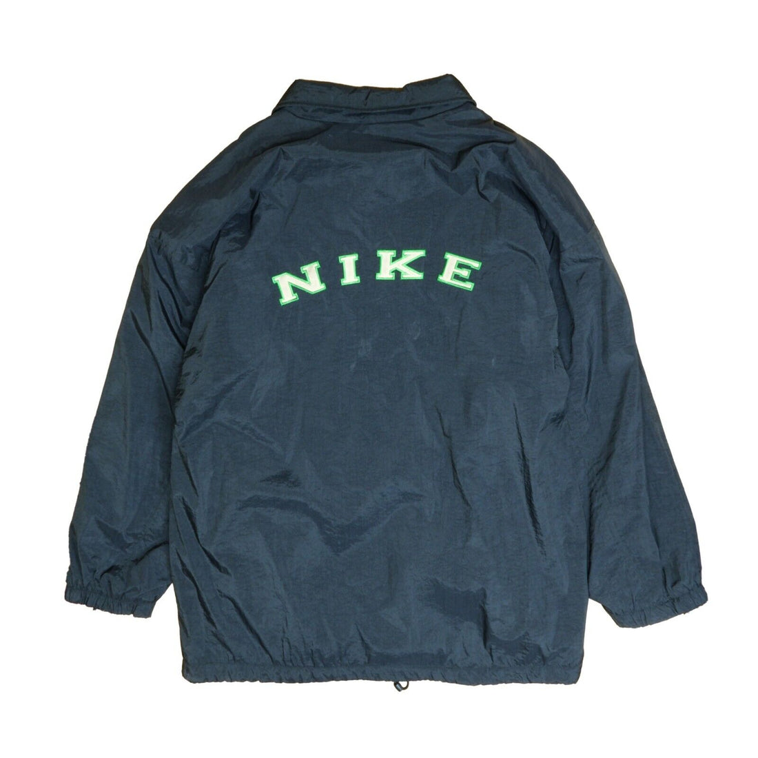 Vintage Nike Light Jacket Size XL Black Sherpa Lined Embroidered Swoosh 90s