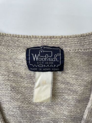 Vintage Woolrich Wool Grandma Knit Cardigan Sweater Womens Size XL