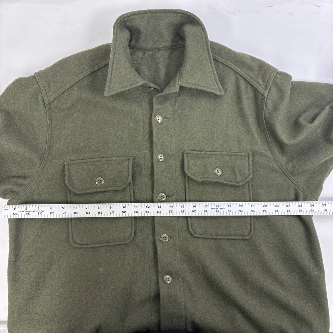 Military Cold Weather Wool Field Shirt Jacket Size XL Vintage 1989 80s