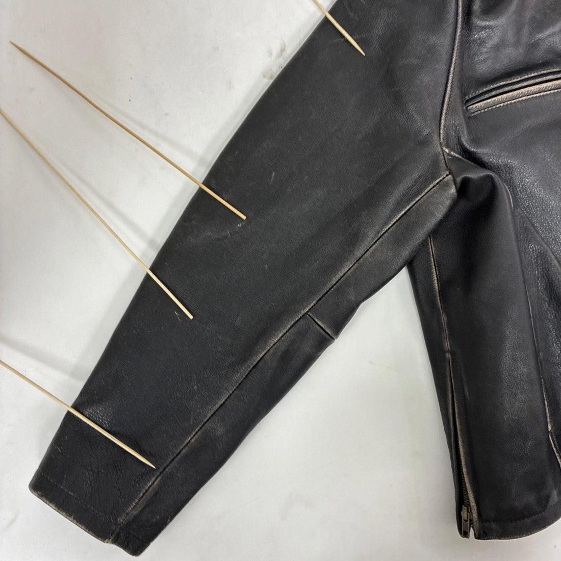 Wilson M Julian Leather Motorcycle Cafe Racer Jacket Size XL