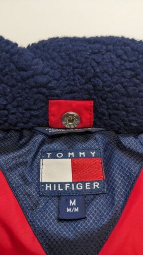 Tommy Hilfiger Puffer Vest Size Medium Plaid Insulated