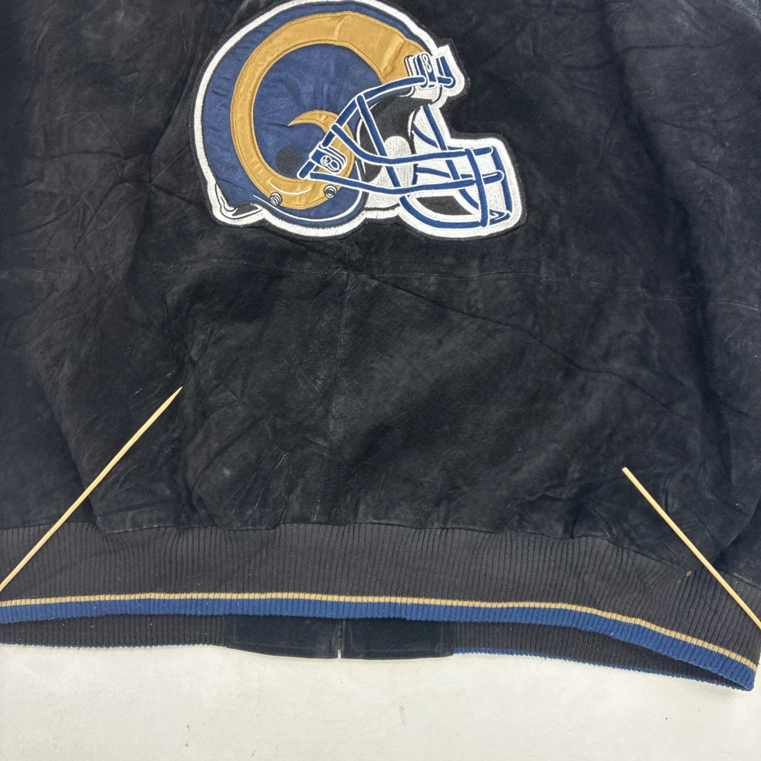 St. Louis Rams Leather Suede Varsity Jacket 2XL NFL
