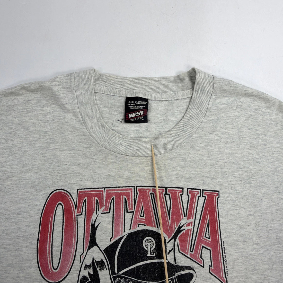 Vintage Ottawa Lynx Baseball T-Shirt Size XL MLB IL MiLB