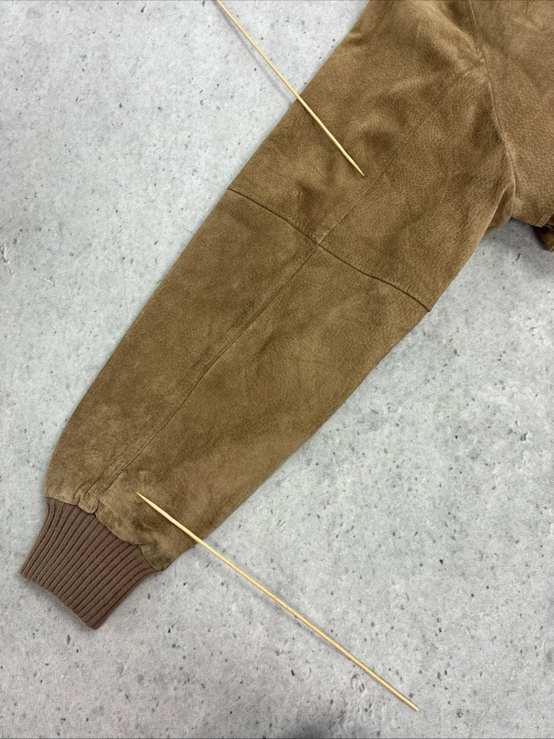 Vintage Brazil Leather Suede Bomber Jacket Size 42