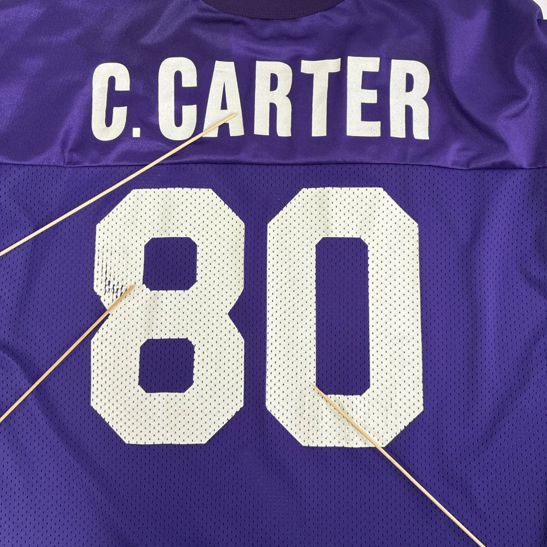 Vintage Minnesota Vikings Cris Carter Champion Jersey Size 48 NFL