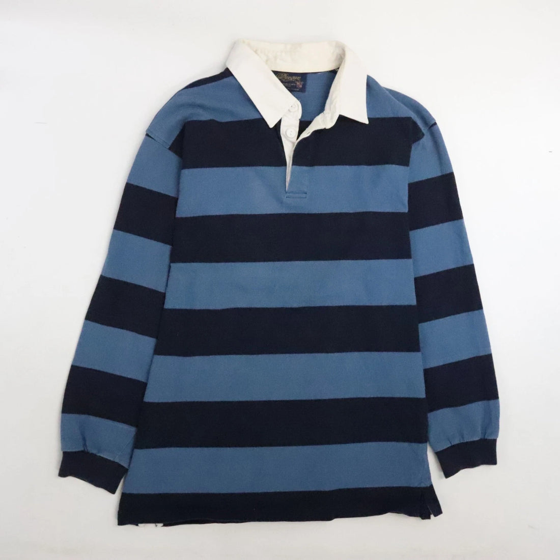 Vintage Doogan Donegal Rugby Shirt Size Large Blue Striped Long Sleeve England