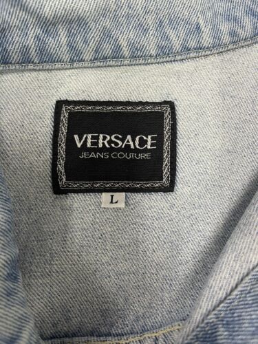 Vintage Versace Jeans Couture Denim Trucker Jacket Size Large