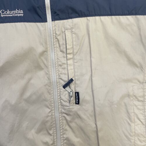 Vintage Columbia Windbreaker Light Jacket Size Large