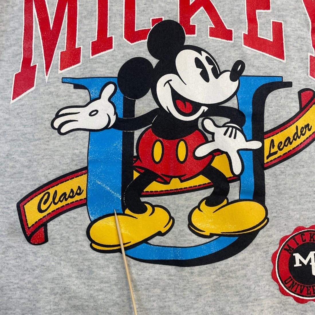 Vintage Mickey Mouse University Disney Crewneck Sweatshirt Size XL