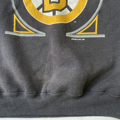 Vintage Boston Bruins Sweatshirt Crewneck Size Large 1992 90s NHL