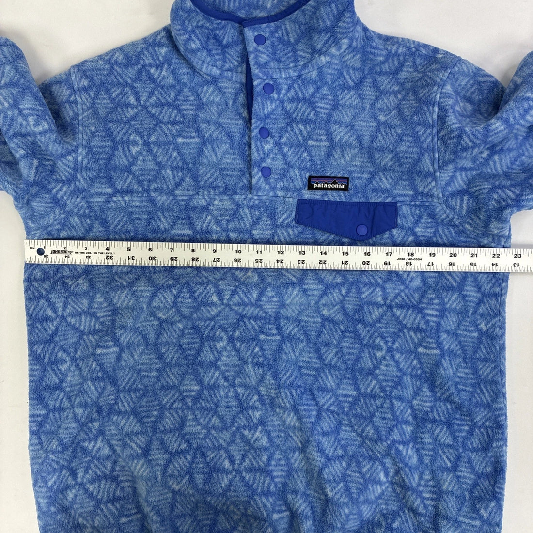 Patagonia Snowflake Synchilla Snap T Fleece Jacket Womens Size Large