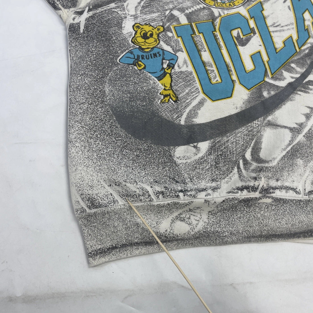 Vintage UCLA Bruins Football Crewneck Sweatshirt Medium All Over Print 90s NCAA